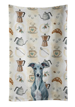 Load image into Gallery viewer, Blue Whippet Coffee Bar Kitchen Towel