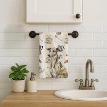 Load image into Gallery viewer, Brindle Whippet Coffee Bar Kitchen Towel