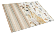 Load image into Gallery viewer, Fawn Whippet Coffee Bar Glass Cutting Board