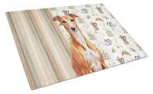 Load image into Gallery viewer, Red Whippet Coffee Bar Glass Cutting Board