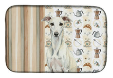 Load image into Gallery viewer, White Whippet Coffee Bar Dish Drying Mat