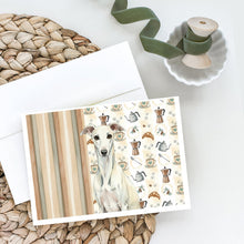 Load image into Gallery viewer, White Whippet Coffee Bar Greeting Cards Pack of 8