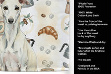 Load image into Gallery viewer, White Whippet Coffee Bar Kitchen Towel