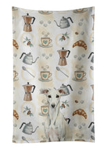 Load image into Gallery viewer, White Whippet Coffee Bar Kitchen Towel