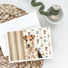 Load image into Gallery viewer, Wire Fox Terrier Coffee Bar Greeting Cards Pack of 8
