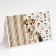 Load image into Gallery viewer, Wire Fox Terrier Coffee Bar Greeting Cards Pack of 8