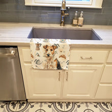 Load image into Gallery viewer, Wire Fox Terrier Coffee Bar Kitchen Towel