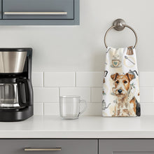 Load image into Gallery viewer, Wire Fox Terrier Coffee Bar Kitchen Towel