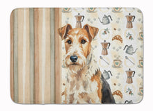 Load image into Gallery viewer, Wire Fox Terrier Coffee Bar Memory Foam Kitchen Mat