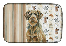 Load image into Gallery viewer, Chestnut Wirehaired Pointing Griffon Coffee Bar Dish Drying Mat