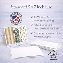 Load image into Gallery viewer, Steel Gray Wirehaired Pointing Griffon Coffee Bar Greeting Cards Pack of 8
