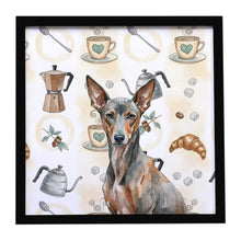 Load image into Gallery viewer, Xoloitzcuintli Coffee Bar Framed Metal Print
