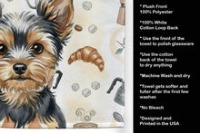 Load image into Gallery viewer, Black and Tan Yorkshire Terrier Coffee Bar Kitchen Towel