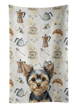 Load image into Gallery viewer, Black and Tan Yorkshire Terrier Coffee Bar Kitchen Towel