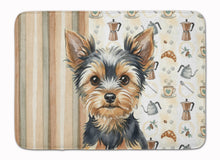 Load image into Gallery viewer, Black and Tan Yorkshire Terrier Coffee Bar Memory Foam Kitchen Mat