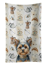 Load image into Gallery viewer, Blue and Tan Yorkshire Terrier Coffee Bar Kitchen Towel