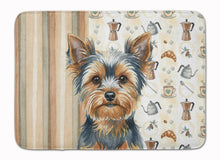 Load image into Gallery viewer, Blue and Tan Yorkshire Terrier Coffee Bar Memory Foam Kitchen Mat