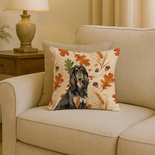 Load image into Gallery viewer, Black &amp; Tan Afghan Hound Heirloom Fall Throw Pillow