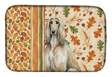 Load image into Gallery viewer, Afghan Hound Heirloom Fall Dish Drying Mat