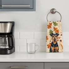 Load image into Gallery viewer, Airedale Terrier Heirloom Fall Kitchen Towel