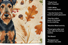 Load image into Gallery viewer, Airedale Terrier Heirloom Fall Kitchen Towel