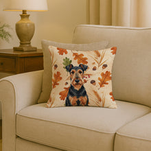 Load image into Gallery viewer, Airedale Terrier Heirloom Fall Throw Pillow