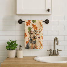 Load image into Gallery viewer, Grizzle Airedale Terrier Heirloom Fall Kitchen Towel