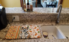 Load image into Gallery viewer, Brindle Akita Heirloom Fall Dish Drying Mat