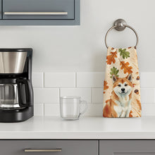 Load image into Gallery viewer, Red Akita Heirloom Fall Kitchen Towel