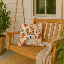 Load image into Gallery viewer, Red Akita Heirloom Fall Throw Pillow