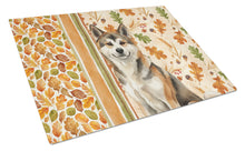 Load image into Gallery viewer, Sesame Akita Heirloom Fall Glass Cutting Board
