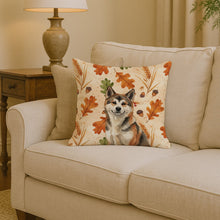 Load image into Gallery viewer, Sesame Akita Heirloom Fall Throw Pillow