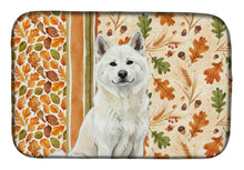 Load image into Gallery viewer, White Akita Heirloom Fall Dish Drying Mat