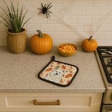 Load image into Gallery viewer, American Eskimo Heirloom Fall Pair of Pot Holders