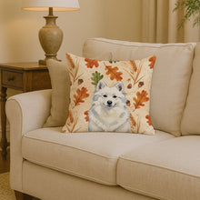 Load image into Gallery viewer, American Eskimo Heirloom Fall Throw Pillow