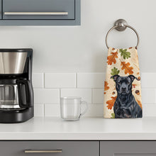 Load image into Gallery viewer, Black American Staffordshire Terrier Heirloom Fall Kitchen Towel