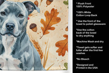 Load image into Gallery viewer, Blue American Staffordshire Terrier Heirloom Fall Kitchen Towel