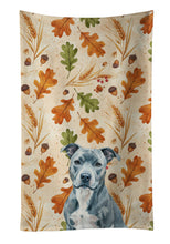 Load image into Gallery viewer, Blue American Staffordshire Terrier Heirloom Fall Kitchen Towel