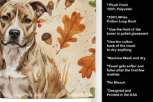 Load image into Gallery viewer, Brindle American Staffordshire Terrier Heirloom Fall Kitchen Towel