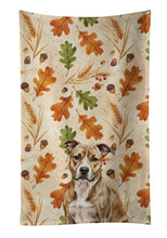Load image into Gallery viewer, Brindle American Staffordshire Terrier Heirloom Fall Kitchen Towel