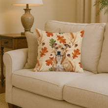 Load image into Gallery viewer, Fawn American Staffordshire Terrier Heirloom Fall Throw Pillow
