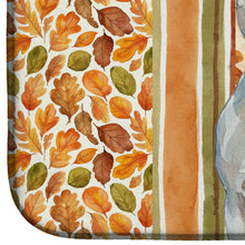 Load image into Gallery viewer, White American Staffordshire Terrier Heirloom Fall Dish Drying Mat