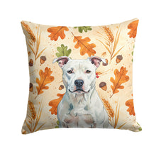 Load image into Gallery viewer, White American Staffordshire Terrier Heirloom Fall Throw Pillow