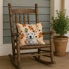 Load image into Gallery viewer, White American Staffordshire Terrier Heirloom Fall Throw Pillow