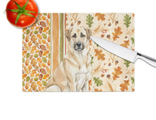 Load image into Gallery viewer, Anatolian Shepherd Dog Heirloom Fall Glass Cutting Board