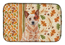 Load image into Gallery viewer, Red Heeler Australian Cattle Dog Heirloom Fall Dish Drying Mat