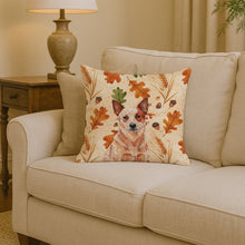 Load image into Gallery viewer, Red Heeler Australian Cattle Dog Heirloom Fall Throw Pillow
