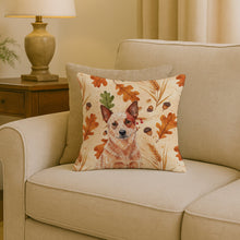 Load image into Gallery viewer, Red Heeler Australian Cattle Dog Heirloom Fall Throw Pillow