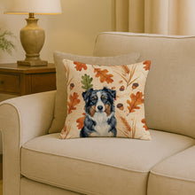 Load image into Gallery viewer, Black Australian Shepherd Heirloom Fall Throw Pillow
