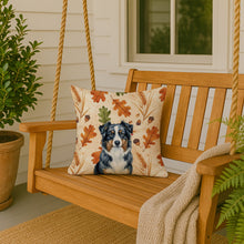 Load image into Gallery viewer, Black Australian Shepherd Heirloom Fall Throw Pillow